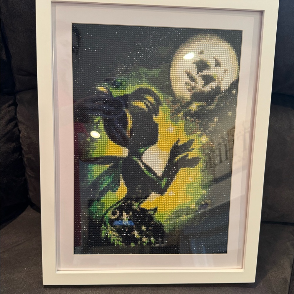 Framed Fantasy Art Print with White Frame